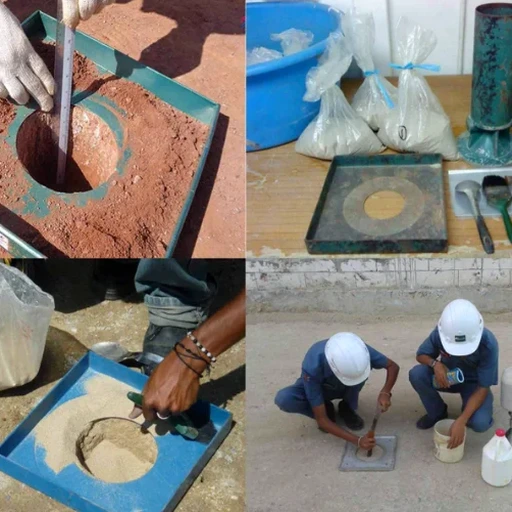 Ensaio de Densidade in situ com Cone de Areia em Fortaleza
